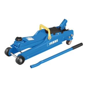 Cric a profilo ribassato 0567 Fervi 590x240x150 h mm
