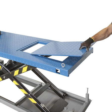 Sollevatore per moto elettroidraulico S027 Fervi 2250x730x460 h mm