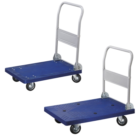 Carrello con piattaforma in PVC C300 Fervi 925x585x150 h mm