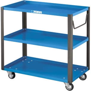 Carrello a 3 vasche C650 Fervi 980x480x120 h mm