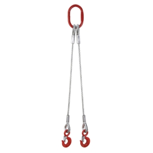 Pendente a 2 bracci in acciaio AN2G/12/1 Fervi