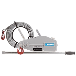 Argano manuale a fune 0791/08 Fervi 805x27x27 h mm