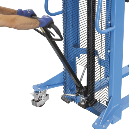 Sollevatore manuale per pallet 0143/25 Fervi 1690x910x1955 h mm
