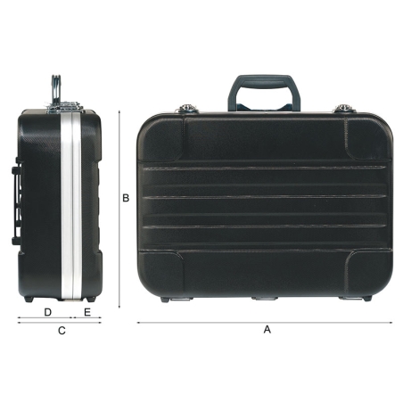 Valigia porta utensili in ABS con carrello 0683 Fervi 360x260x480 h mm -3