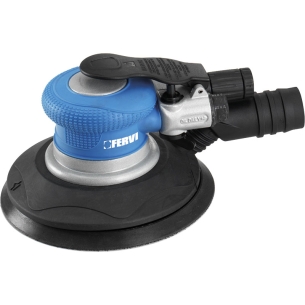 Levigatrice pneumatica rotorbitale da 150mm con aspirazione FERVI 150 mm – 6" 6 bar / 90 psi 10500 rpm 1/4" -1
