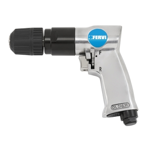 Trapano ad aria reversibile FERVI Ø 10 mm 6 bar / 90 psi 1800 rpm 1/4"