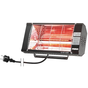 Riscaldatore elettrico a raggi infrarossi FERVI 230 V - 1,3 kW cavo 3 m