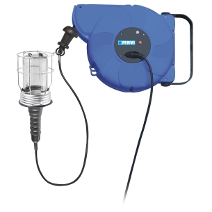 Avvolgicavo auto rientrante con portalampada FERVI 12 ÷ 230 V E27
