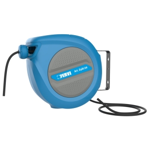 Avvolgicavo auto rientrante con cavo libero FERVI 12 V ÷ 250 V (50 Hz) cavo 20 + 2 m 1 kW 2,5 kW
