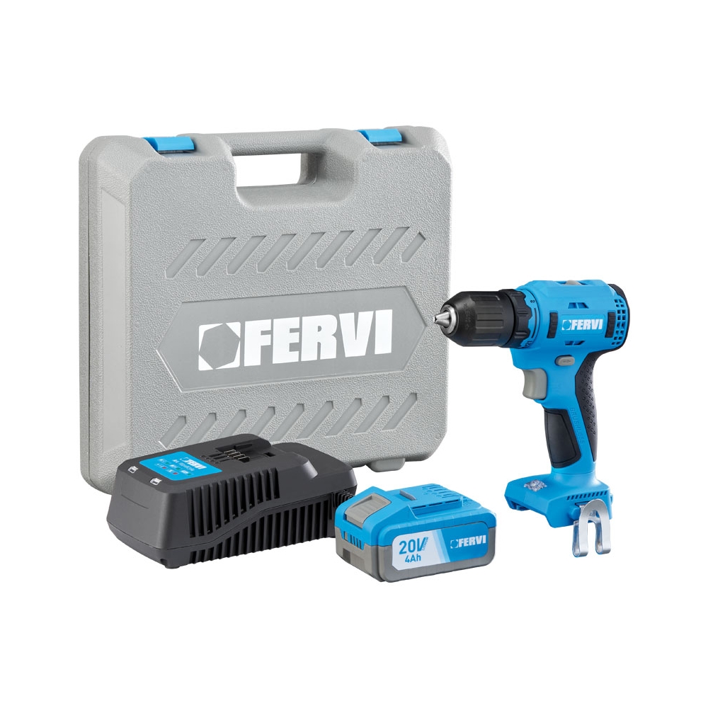 Trapano avvitatore 20V FERVI 35 / 55 Nm 2 - 13 mm acciaio Max 13 mm legno Max 40 mm