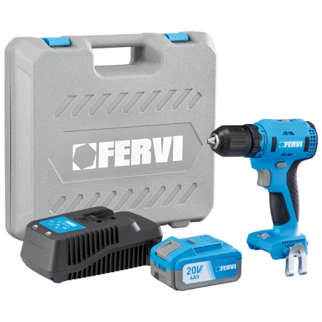 Trapano avvitatore 20V FERVI 35 / 55 Nm 2 - 13 mm acciaio Max 13 mm legno Max 40 mm