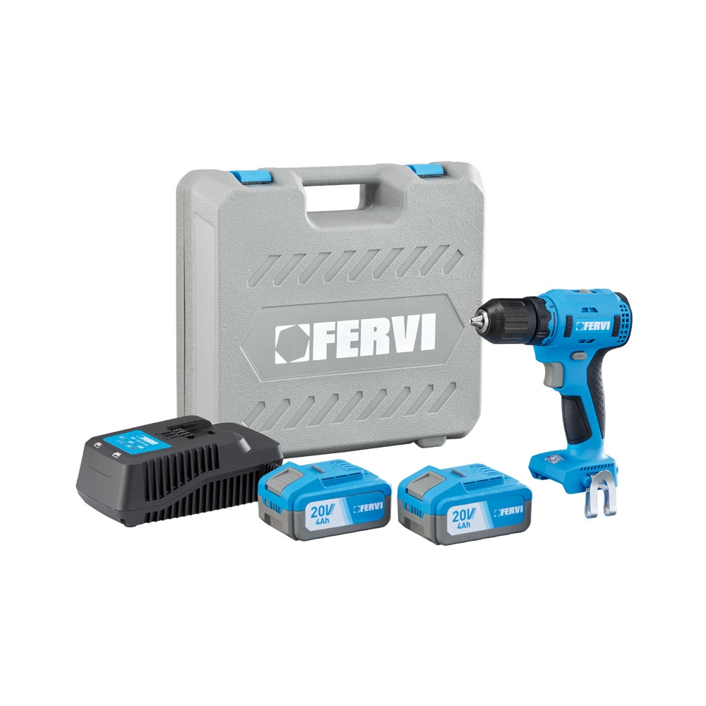 Trapano avvitatore 20V FERVI 35 / 55 Nm 2 - 13 mm acciaio Max 13 mm legno Max 40 mm