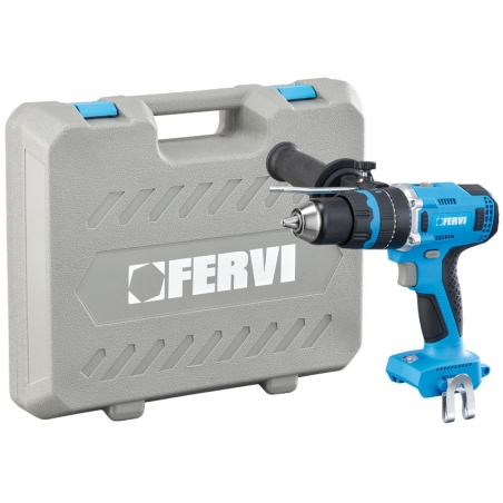 Trapano a percussione 20V FERVI 1,5 - 13 mm cemento Max 16 mm acciaio Max 13 mm 70 / 75 Nm