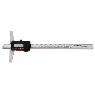Calibro elettronico digitale inox di profondità FERVI C044/300 0÷300 mm | 0÷12"