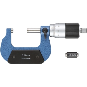 Micrometro centesimale per esterni FERVI M022/25/50 25 ÷ 50 mm