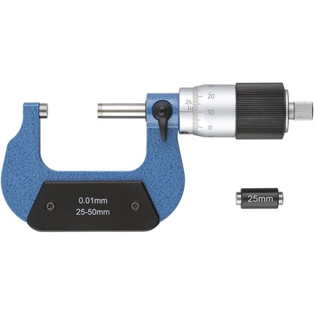 Micrometro centesimale per esterni FERVI M022/25/50 25 ÷ 50 mm