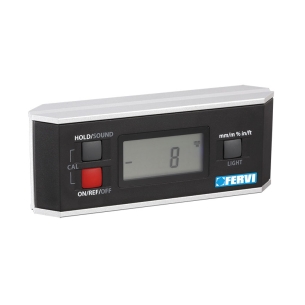 Livella digitale inclinometro e goniometro con magnete FERVI L090A 0 ÷ 90° x 4