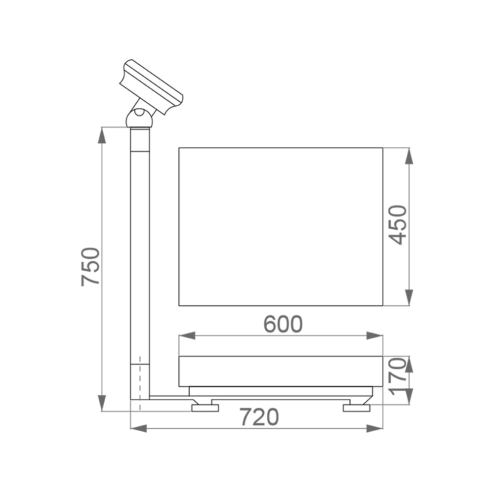 Bilancia elettronica digitale contapezzi ricaricabile FERVI B004/150 150 kg