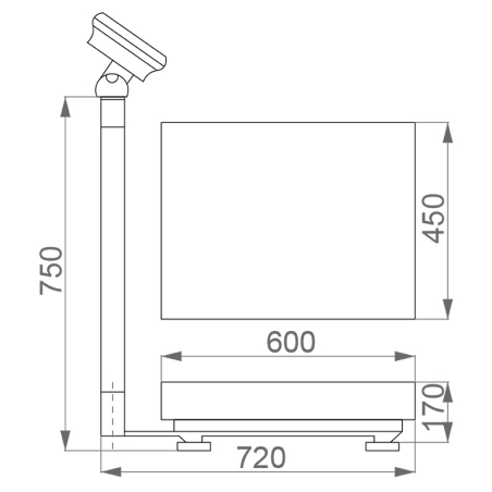 Bilancia elettronica digitale contapezzi ricaricabile FERVI B004/150 150 kg