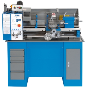 Tornio parallelo FERVI T700 con diametro banco 260 mm, diametro max sul carro 180 mm e distanza punte 700 mm -1