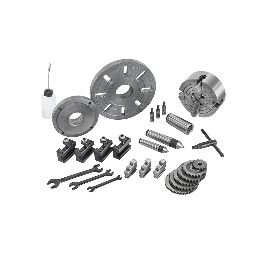 Tornio parallelo FERVI T900 con diametro banco 320 mm, diametro max sul carro 210 mm e distanza punte 900 mm -3