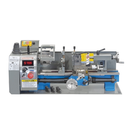 Tornio parallelo FERVI 0506 con diametro banco 210 mm, diametro max sul carro 140 mm e distanza punte 400 mm -1