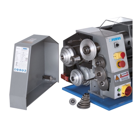 Tornio parallelo FERVI 0657 con diametro banco 250 mm, diametro max sul carro 150 mm e distanza punte 550 mm -2