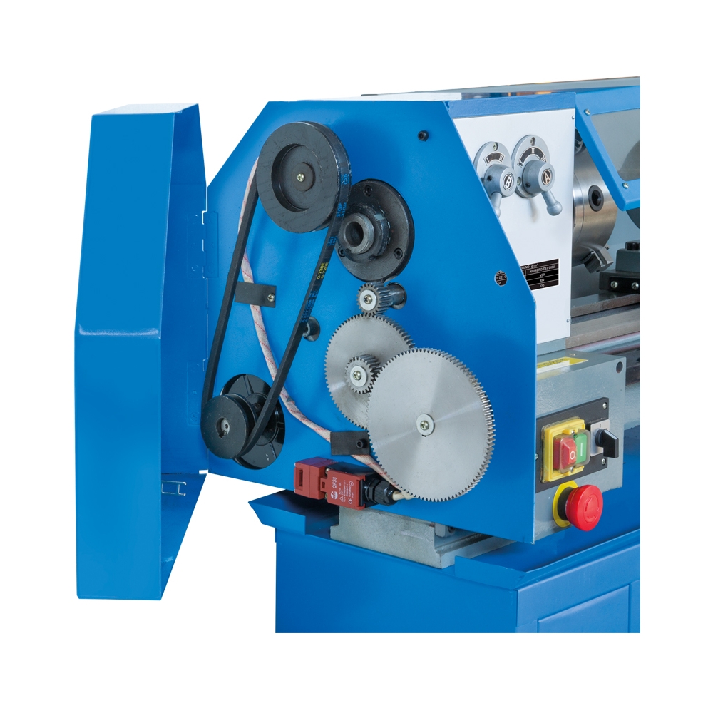 Tornio parallelo FERVI 0708 con diametro banco 200 mm, diametro max sul carro 122 mm e distanza punte 520 mm -2