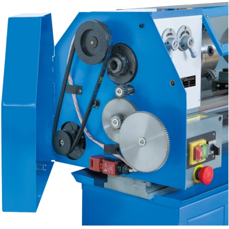 Tornio parallelo FERVI 0708 con diametro banco 200 mm, diametro max sul carro 122 mm e distanza punte 520 mm -2