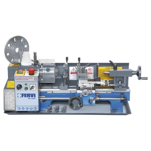 Tornio parallelo FERVI 0716S con diametro banco 170 mm, diametro max sul carro 125 mm e distanza punte 350 mm -1