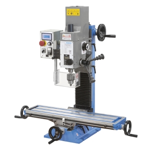 Trapano fresa da banco ad ingranaggi FERVI T061A con foratura Ø 16 mm e capacità di fresatura con fresa a inserti Ø 63 mm -1