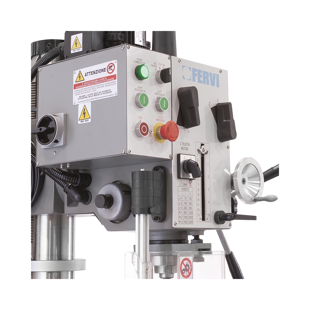 Trapano ad ingranaggi FERVI T041 con foratura Ø 30/35/40 mm -3