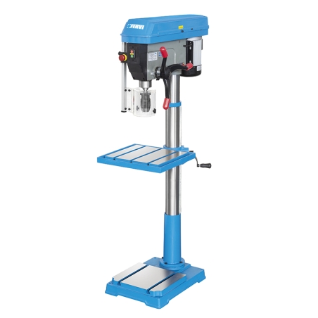 Trapano a colonna con trasmissione a cinghia FERVI 0754/400V con foratura Ø 20/28/32 mm -1