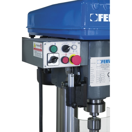 Trapano a colonna con trasmissione a cinghia FERVI T032DA con foratura Ø 25/31,75 mm -3