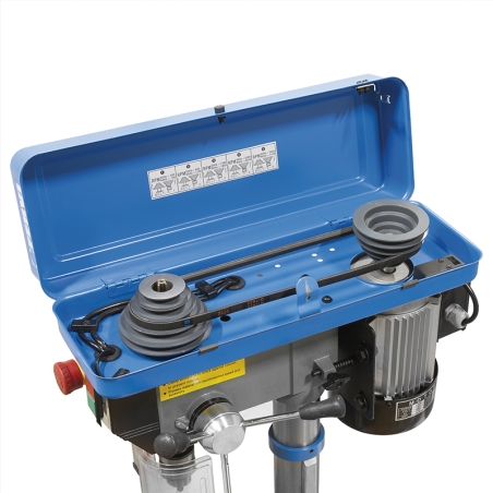 Trapano da banco con trasmissione a cinghia FERVI 0011 con foratura Ø 13 mm, foratura Ø 10 mm e velocità (5) 620 ÷ 2620 rpm -3