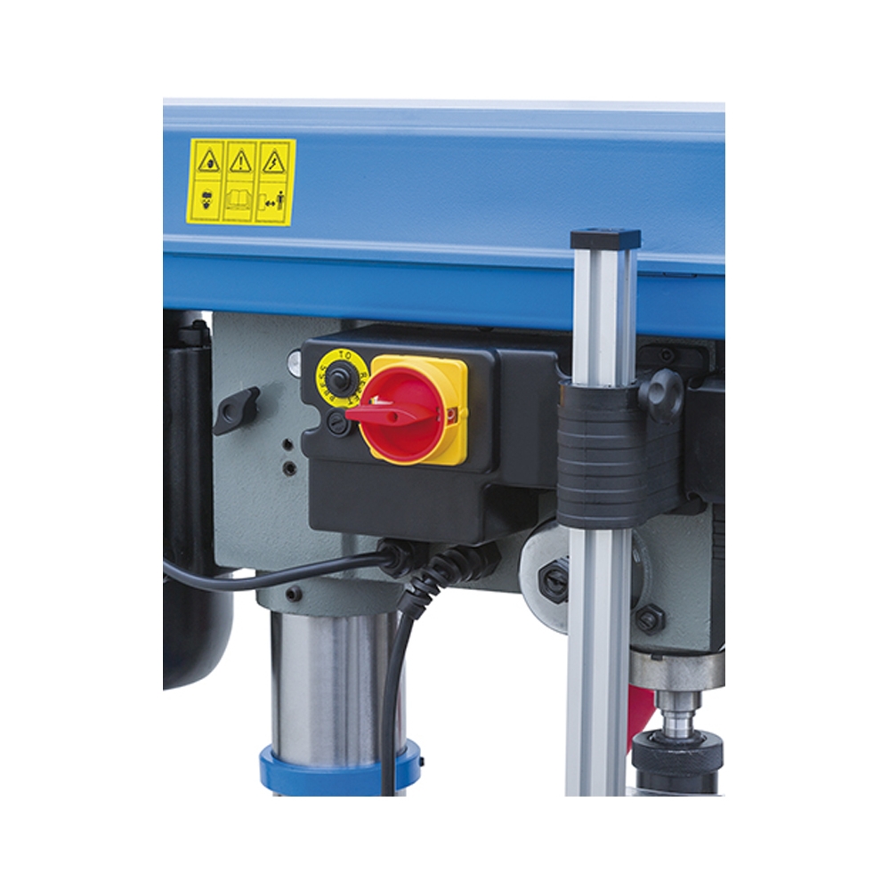 Trapano da banco con trasmissione a cinghia FERVI 0012 con foratura Ø 20 mm, foratura Ø 16 mm e foratura Ø 12 mm -3