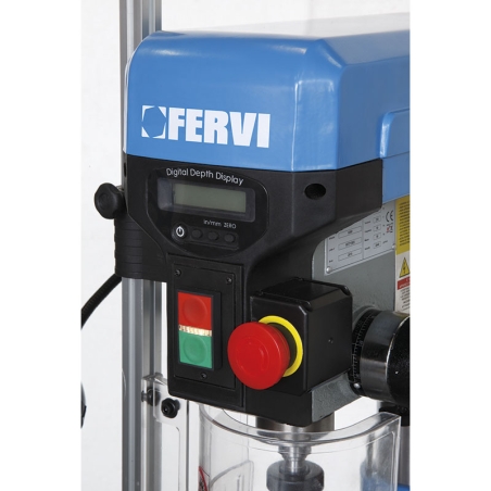 Trapano da banco con trasmissione a cinghia FERVI 0260 con foratura Ø 20 mm, foratura Ø 16 mm e foratura Ø 12 mm -2