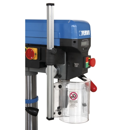 Trapano da banco con trasmissione a cinghia FERVI 0260 con foratura Ø 20 mm, foratura Ø 16 mm e foratura Ø 12 mm -4