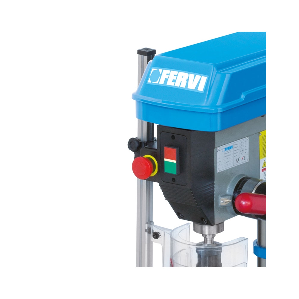 Trapano da banco con trasmissione a cinghia FERVI 0750CM3 con foratura Ø 25 mm, foratura Ø 20 mm e foratura Ø 16 mm -4
