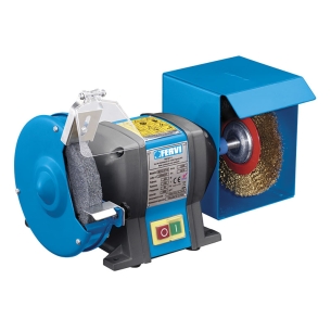 Smerigliatrice combinata da banco FERVI 0510 con motore 230 V 50 Hz 350 W e spazzola 2950 rpm - Ø 150 x 20 x 12,7 mm -1