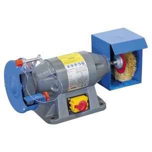 Smerigliatrice combinata professionale FERVI 0553 con motore 230 V 50 Hz 0,52 kW e spazzola 2950 rpm - Ø 150 x 20 x 16 mm -1