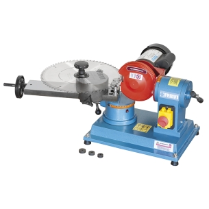 Affilatrice manuale per dischi FERVI 0804 con capacità di affilatura Ø 80 ÷ 700 mm, motore 230 V 50 Hz 250 W e velocità 2850 rpm