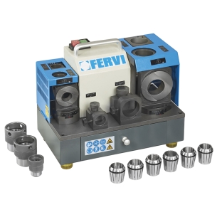Affilatrice per punte elicoidali FERVI A003/32 con capacità di affilatura 3 ÷ 32 mm e motore 230 V 50/60 Hz 250 W -1