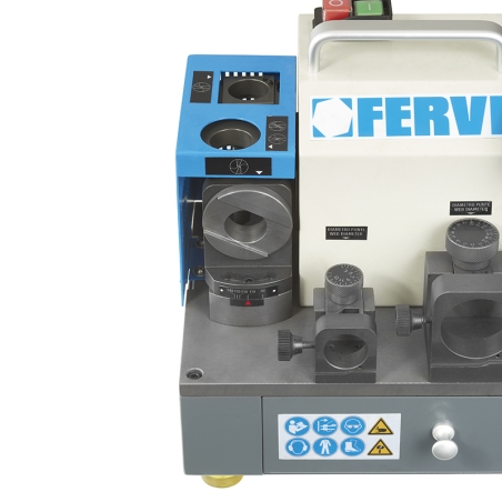 Affilatrice per punte elicoidali FERVI A003/32 con capacità di affilatura 3 ÷ 32 mm e motore 230 V 50/60 Hz 250 W -3