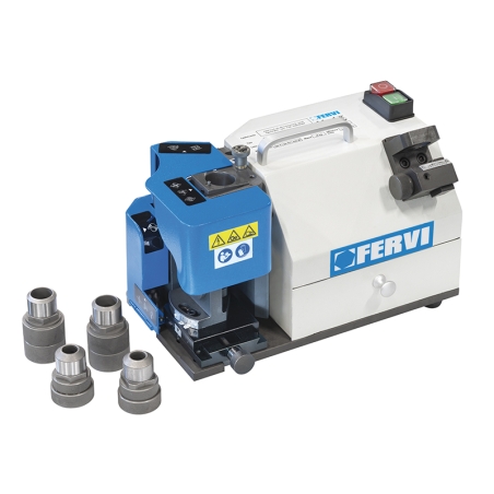 Affilatrice per frese FERVI A004/20 con capacità di affilatura 4 ÷ 20 mm, motore 230 V 50 Hz 200 W e velocità 4400 rpm -1
