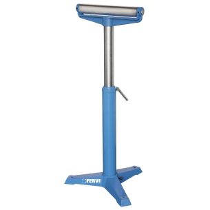 Cavalletto a rullo FERVI 0133 con portata max 800 kg, altezza 690 / 1200 mm e diametro albero del rullo Ø 52 x 350 mm -1
