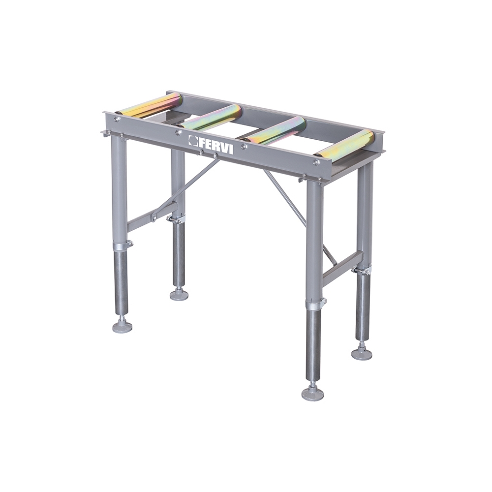 Rulliera regolabile in altezza FERVI R001/04 con portata max 400 kg, altezza 580 / 1030 mm e dimensioni 1000 x 460 mm -2