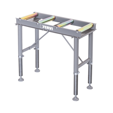Rulliera regolabile in altezza FERVI R001/04 con portata max 400 kg, altezza 580 / 1030 mm e dimensioni 1000 x 460 mm -2