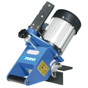 Smussatrice portatile FERVI 0022 con motore 230 V 50 Hz 250 W, smusso 15° - 45° 0 - 5 mm e velocità 2950 rpm -1
