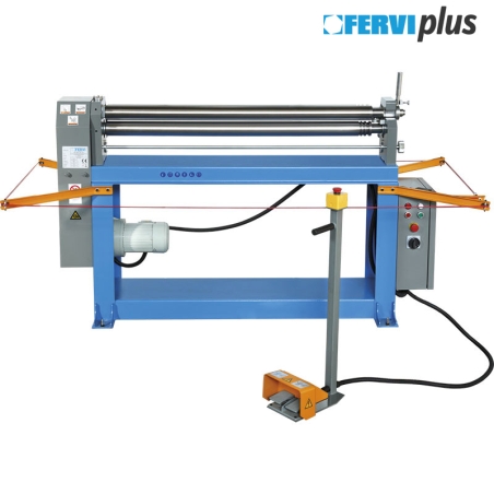 Calandra motorizzata FERVI 0285/75 con larghezza 1300 mm, spessore 1,5 mm e motore 400 V 50 Hz 0,75 kW -1
